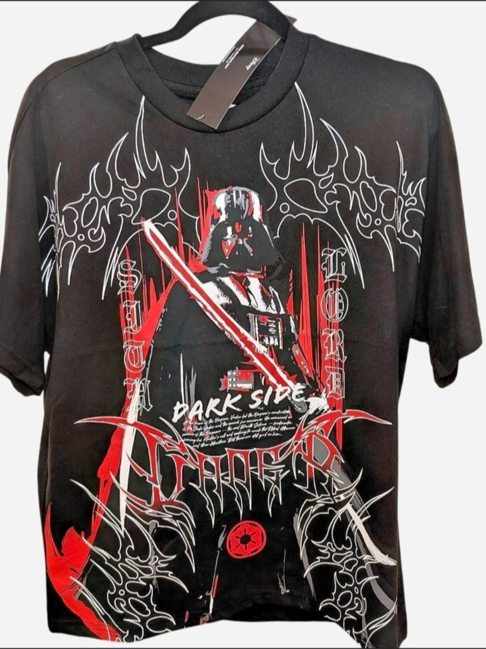NWT Star Wars Darth Vader Cyber Gothic Grunge Graphic Tee Shirt Small